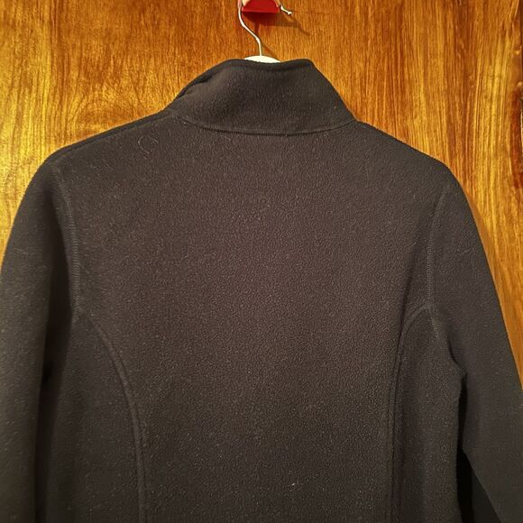 L.L. Bean Fleece Jacket Women's Black Full Zip Casual Classic Outdoor Size Small - Picture 6 of 7